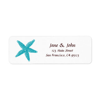 Starfish Return Address Label