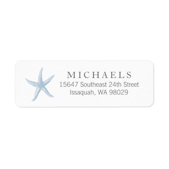 Starfish Return Address Labels