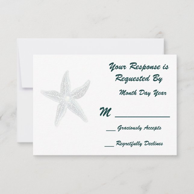 Starfish RSVP Card (Front)