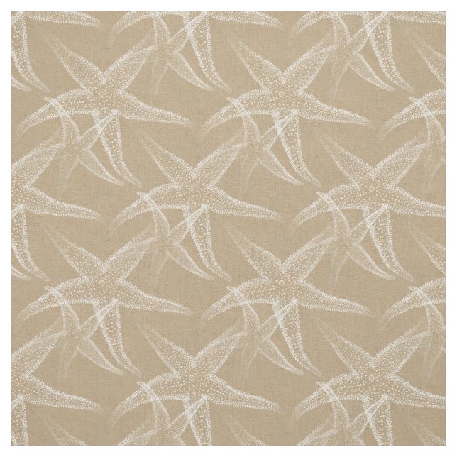 Starfish Sand Beach Fabric (Swatch)