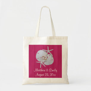 Starfish Sand Dollar Wedding Favour Tote Bags