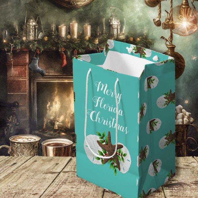 Starfish Sand Dollars Tropical Christmas Gift Bag (Creator Uploaded)