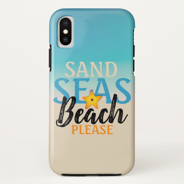 Starfish Sand Seas Beach Case-Mate iPhone Case (Back)
