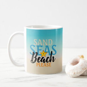 Starfish Sand Seas Beach Coffee Mug