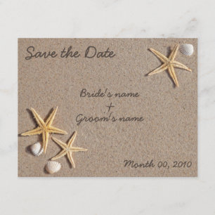 Starfish Save the Date invitations