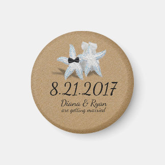 Starfish Save the Date Magnet