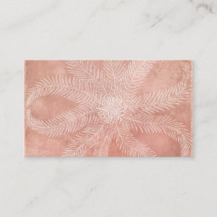 Starfish - Sea Star in Coral Peach Watercolor Business Card