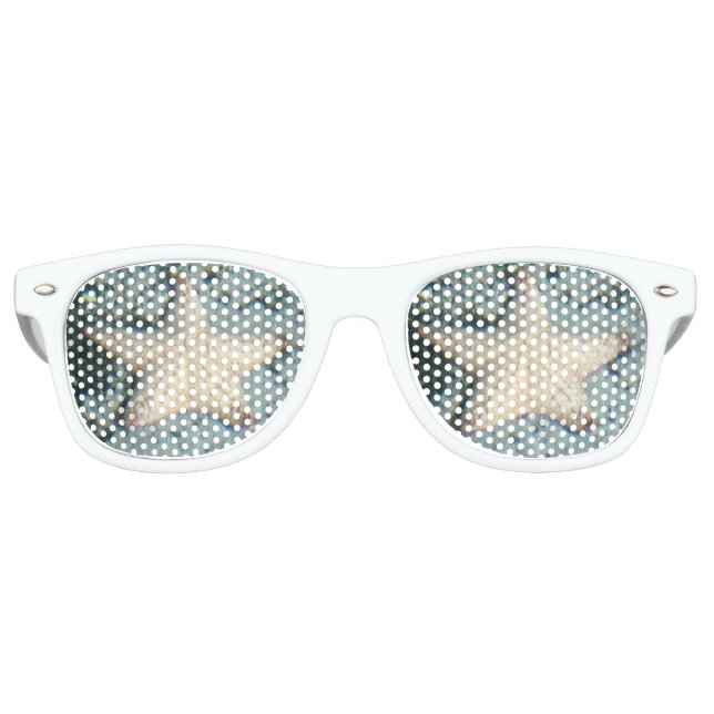 Starfish Seabed Ocean Stillness Retro Sunglasses (Front)