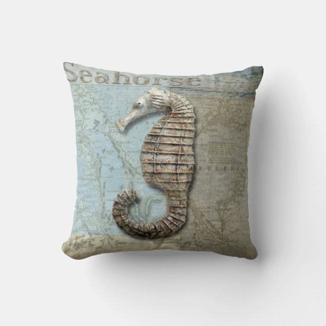 starfish seahorse pillow, Copyright Karen J Willia Cushion (Front)
