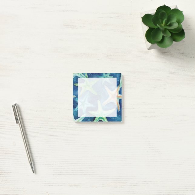 Starfish Seamless Pattern Post-it Notes (Office)