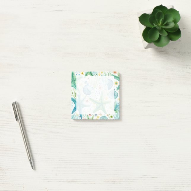 Starfish Seamless Pattern Post-it Notes (Office)