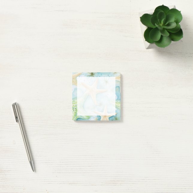 Starfish Seamless Pattern Post-it Notes (Office)