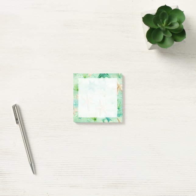 Starfish Seamless Pattern Post-it Notes (Office)