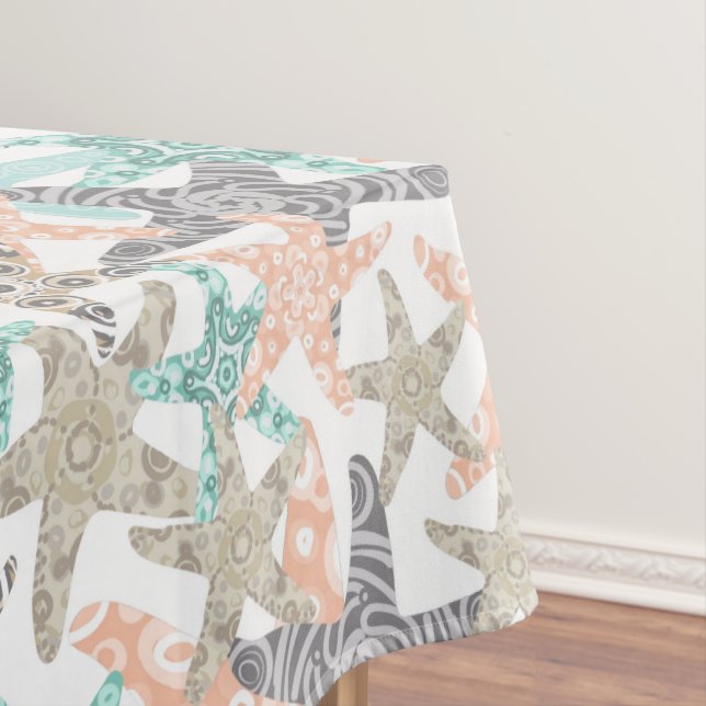 Starfish Seamless Pattern Tablecloth (In Situ)