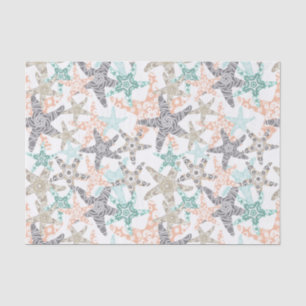 Starfish Seamless Pattern Tissue Paper