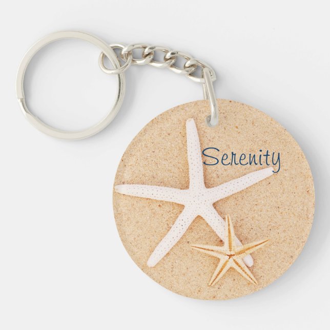 Starfish Serenity Prayer Keychain (Front)