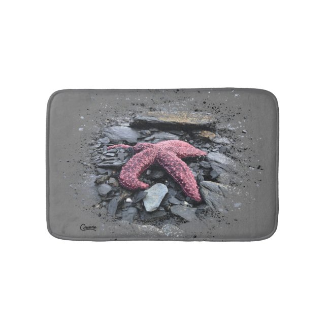 Starfish - Small Bath Mat (Front)