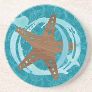 Starfish Splash Sandstone Coaster