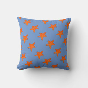 Starfish Square Throw Pillow