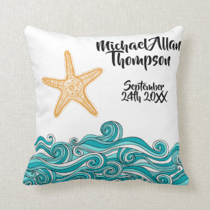 Starfish Story Adoption Personalised Pillow