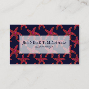 Starfish Style Pattern Business Card