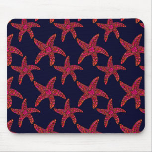 Starfish Style Pattern Mouse Pad