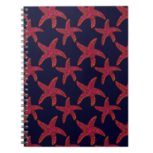 Starfish Style Pattern Notebook