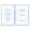 Starfish, Summer Wedding Program Template, Folded