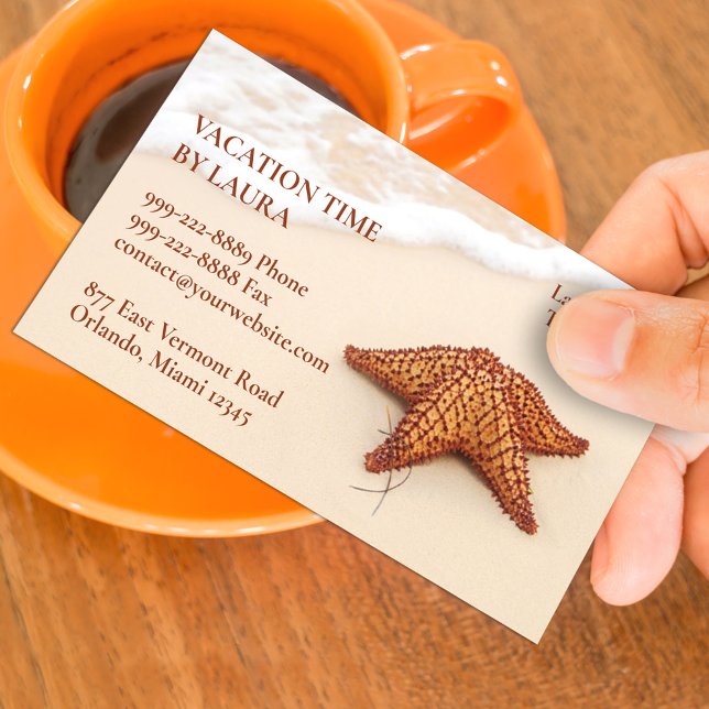 Starfish Travel Agency Business Card (Creator Uploaded)