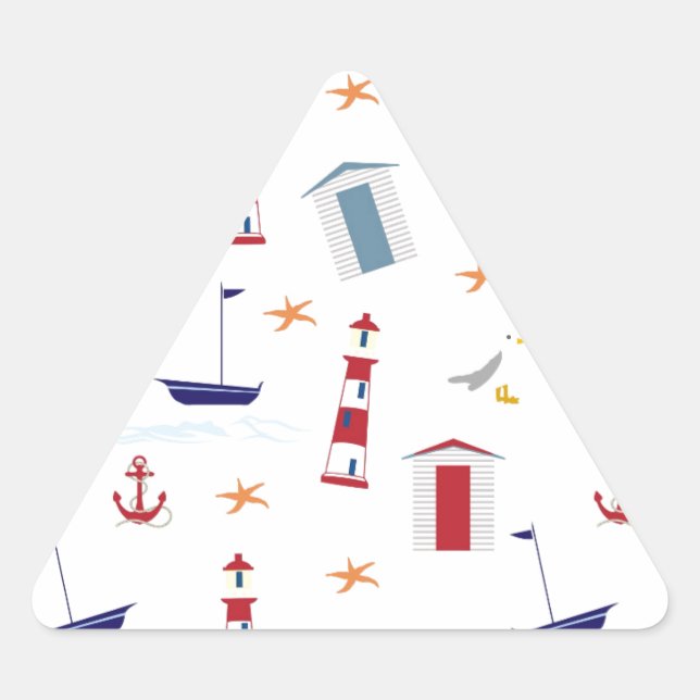 starfish triangle sticker (Front)