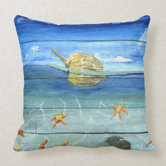 Starfish Tropical Designer Throw Pillow 20" x 20"