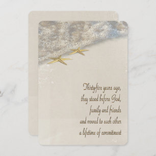 starfish Vow Renewal for 35th Anniversary Invitation