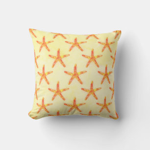 Starfish Watercolor Art Pattern Cushion