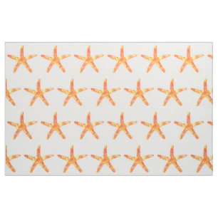 Starfish Watercolor Art Pattern Fabric