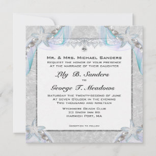 Starfish Wedding Invitation
