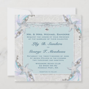 Starfish Wedding Invitation
