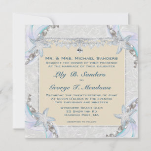 Starfish Wedding Invitation