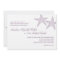 Starfish Wedding Invitation - Purple