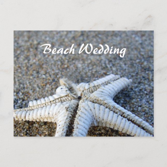 Starfish Wedding Postcard (Front)