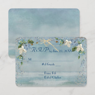 Starfish Wedding RSVP Card