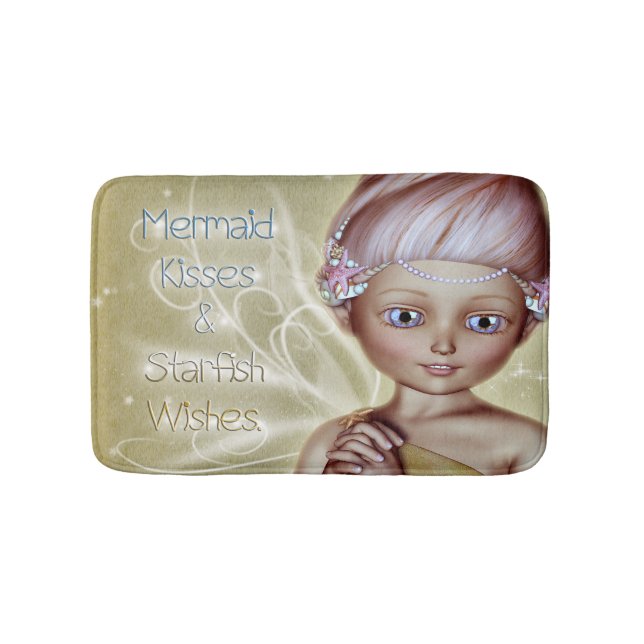 Starfish Wishes Bath Mat (Front)
