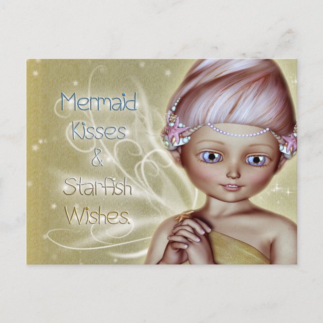 Starfish Wishes Postcard (Front)