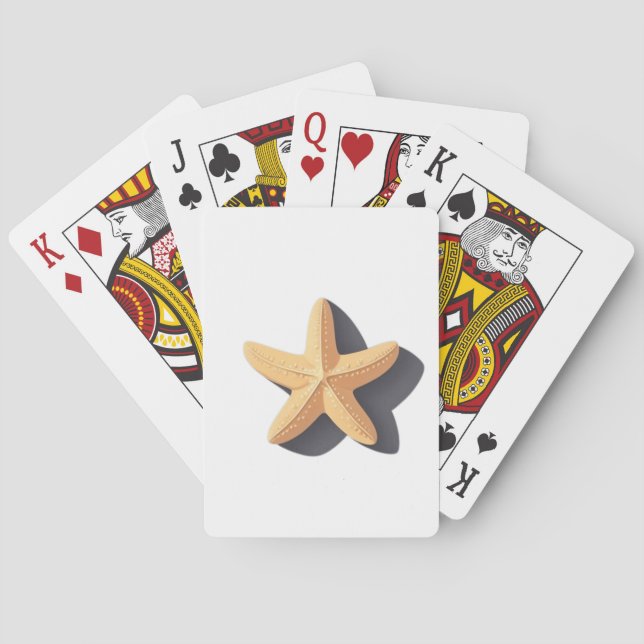 Starfish with Its Shadow Playing Cards (Back)