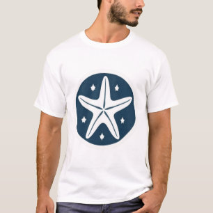 Starfish with White Stars T-Shirt