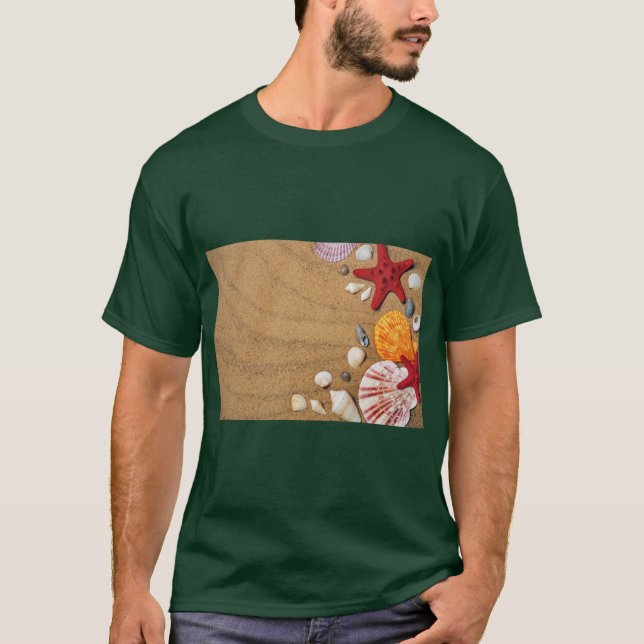 Starfishes on Sandy Shore Tee (Front)