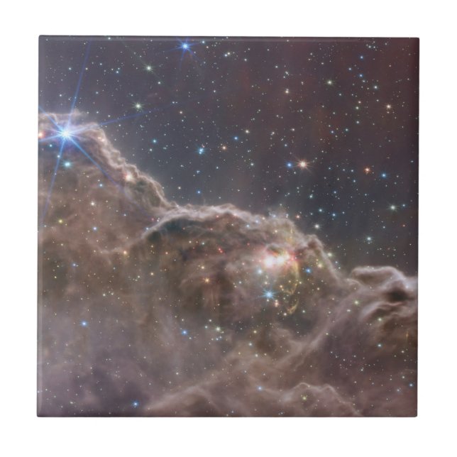 Starforming Region Ngc 3324 In The Carina Nebula. Ceramic Tile (Front)