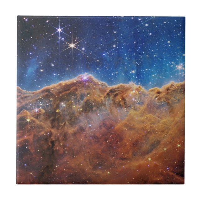 Starforming Region Ngc 3324 In The Carina Nebula. Ceramic Tile (Front)