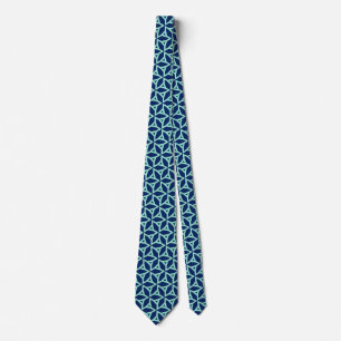 Starframe Sync Geometric Seamless Pattern Tie