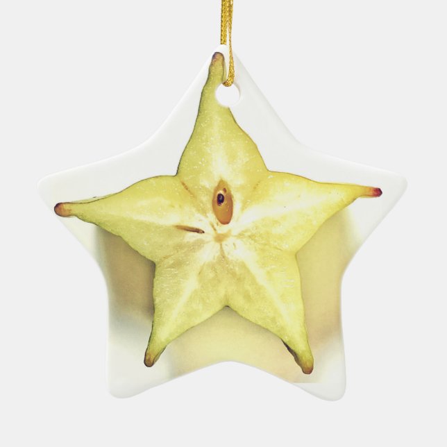 Starfruit Dble-Sided Star Ornament (Back)