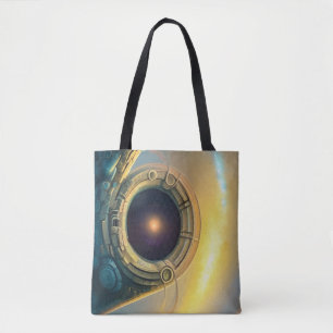 Stargate in the sky tote bag